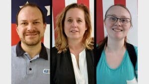 A trio took turns performing life-saving CPR on their co-worker