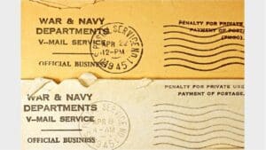 The patriotic way to post during WWII - V-Mail was launched June 15, 1942