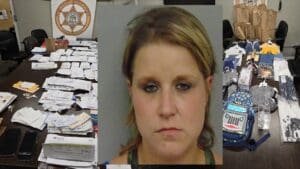 Woman arrested in Burke Co. after reports of disposing of stolen U.S. mail onto roadway