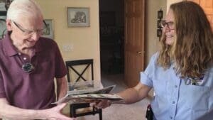 Grafton mail carrier delivers 100 birthday cards to senior in honor of his 100th birthday