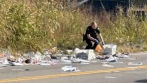 Mail found scattered along side of Dayton road