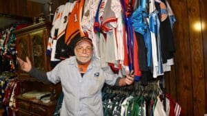 ‘Gritty’ mailman creates Eagles gameday shrines in front window of Juniata home