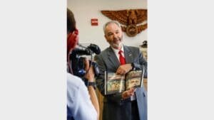 The USPS historian is interviewed