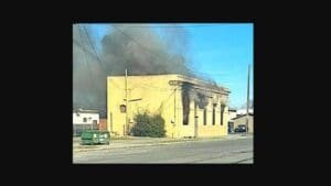 Hamilton City Post Office up in flames