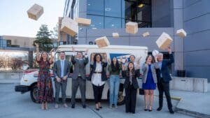Research Triangle Park celebrates the arrival of USPS mail delivery