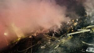 Mail truck crashes, catches fire on bridge in West Virginia