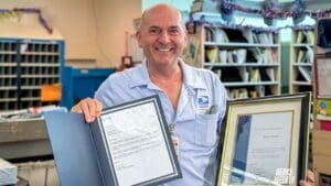Shoemakersville letter carrier honored for 40 years of service
