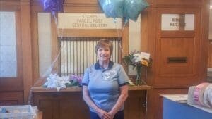 Postal clerk’s retirement signed, sealed, delivered