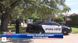 Postal worker hospitalized after stabbing in Florida