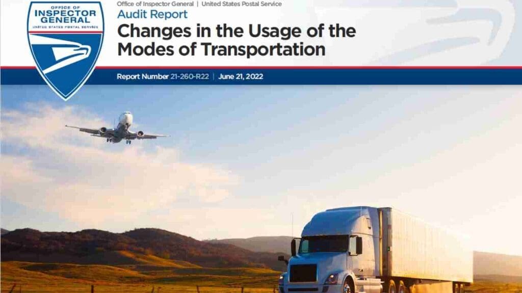 USPS OIG - Changes in the Usage of the Modes of Transportation