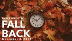 Daylight saving time ends Sunday, Nov. 3