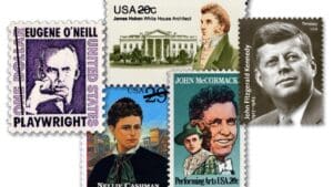 These stamps honored Americans of Irish heritage