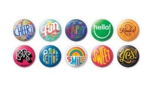 Pinback Buttons Stamps to Be Issued at Great American Stamp Show