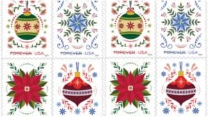 U.S. Postal Service Reveals Holiday Joy Stamps for 2024