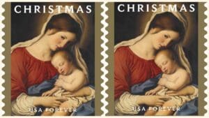 Madonna and Child Holiday Stamp Special Dedication