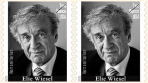 Humanitarian Elie Wiesel Is Honored with a Stamp