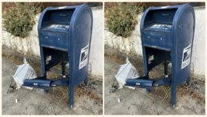 US Postal Service mailbox blown up in Oakland, CA