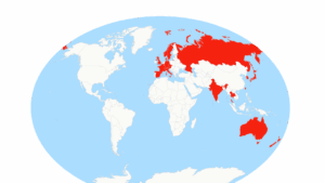 Map Shows Countries Suspending Postal Service to United States