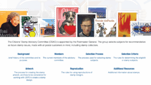 The panel that helps select stamp subjects was formed in 1957