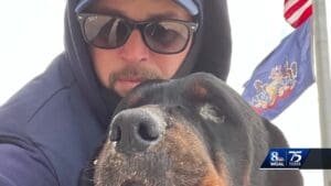 Mail carrier saves dog from icy creek in Dauphin County