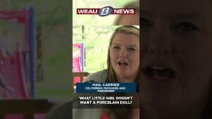 Mail carrier delivers packages and friendship