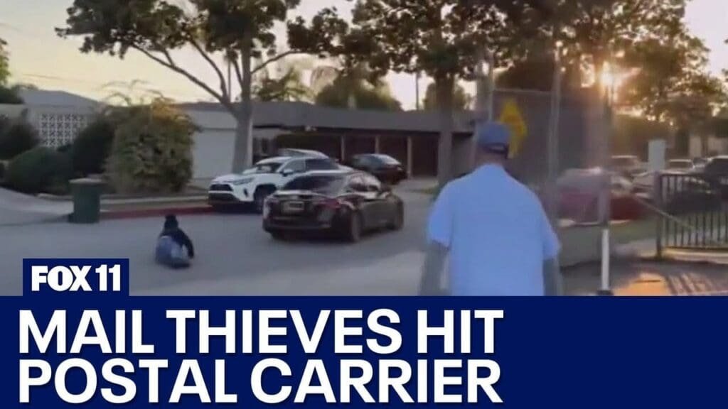Postal carrier struck by vehicle driven by alleged mail thieves