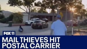 Postal carrier struck by vehicle driven by alleged mail thieves