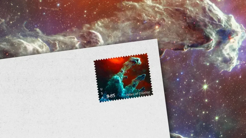 How the USPS turned images from the James Webb Space Telescope into mailable art