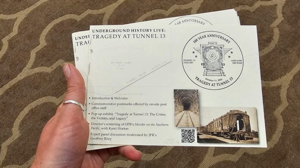 Tragedy at Tunnel 13 - USPS observes centennial of train robbery