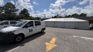Growth pushes USPS offices in Brunswick County, NC, to work in tents