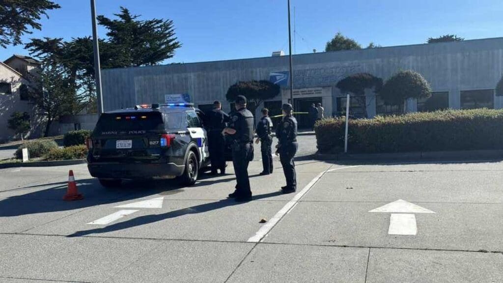 Police investigate shooting at USPS building in Marina, California