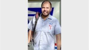 This postal employee responded when he saw smoke and heard an alarm