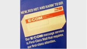 44 years ago, the USPS program E-COM printed and delivered electronic messages