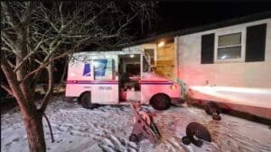 USPS driver injured after crashing into Sharon, Mass., home