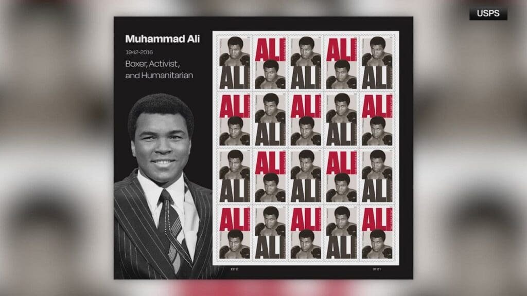 Muhammad Ali will be honored with a commemorative US postage stamp