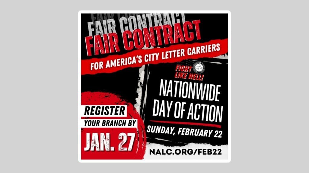 NALC - Calling all branches! Organize a ‘Fight Like Hell!’ fair contract rally Feb. 22