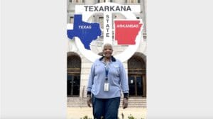 This retail associate enjoys her informal role as a tour guide for an unusual Post Office