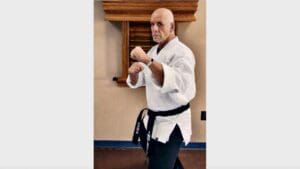 This postal employee has a black belt in kenpo, a mixture of karate, kung fu and other fighting styles