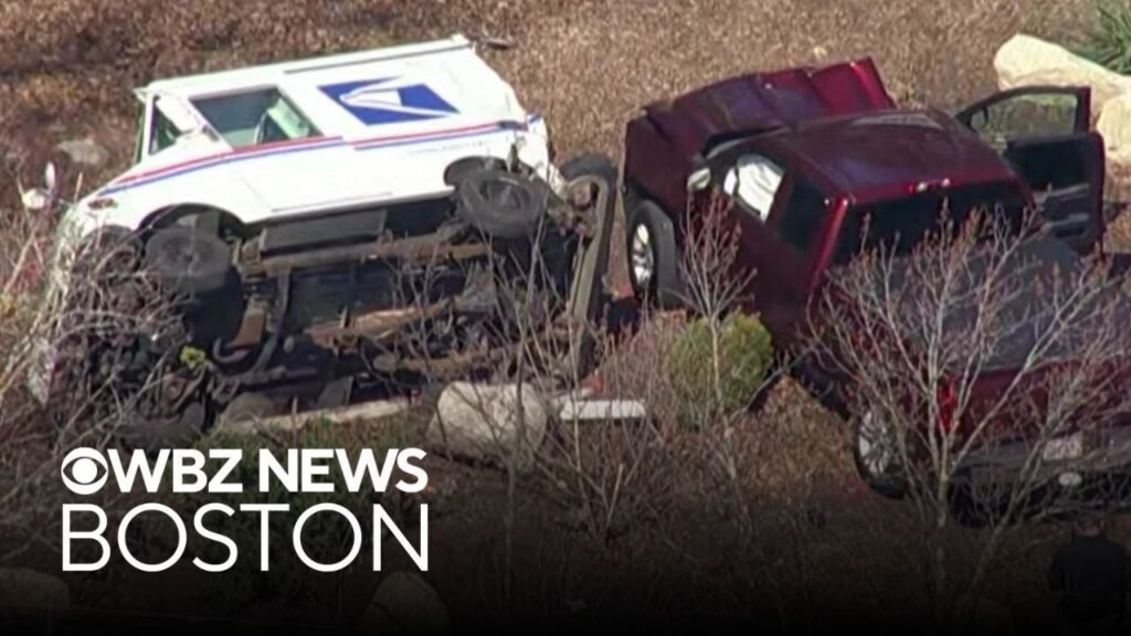 USPS worker pinned under mail truck after Massachusetts crash lucky to be alive, fire chief says