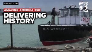 America's only floating post office marks 150+ years supplying Great Lakes