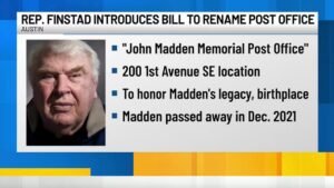 Rep. Brad Finstad, Madden Family push to rename Austin post office in honor of NFL legend