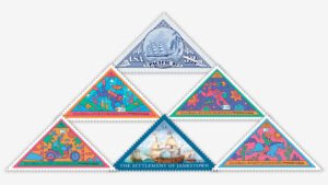 The Postcrossing stamps have an unusual shape
