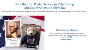 A new USPS website celebrates the USA’s 250th