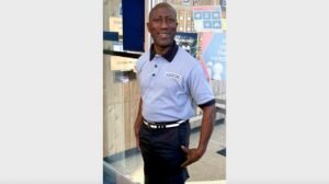 A man walked in with a knife to his own throat