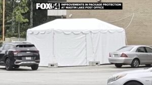 USPS backlog eases, tent erected at Huntsville location days after security promise