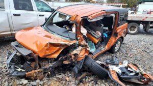 Wearing a seat belt saved this employee’s life