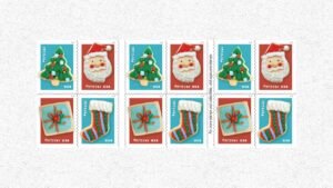 Christmas Cookies stamps first day of issue