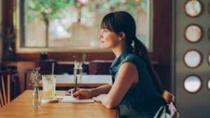 These cafés invite visitors to write letters about their future