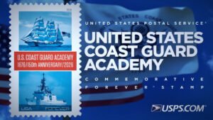 USPS dedicates U.S. Coast Guard Academy stamp