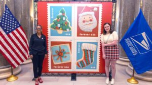 USPS releases its Christmas Cookies stamps — along with a few tasty bites